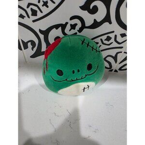 Zachary the Zombie 4" Mini Squishmallow Halloween Plush Stuffed Green Rare HTF